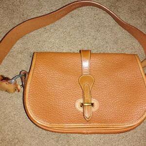 Dooney & Bourke Cognac Pebbled Leather Crossbody Bag